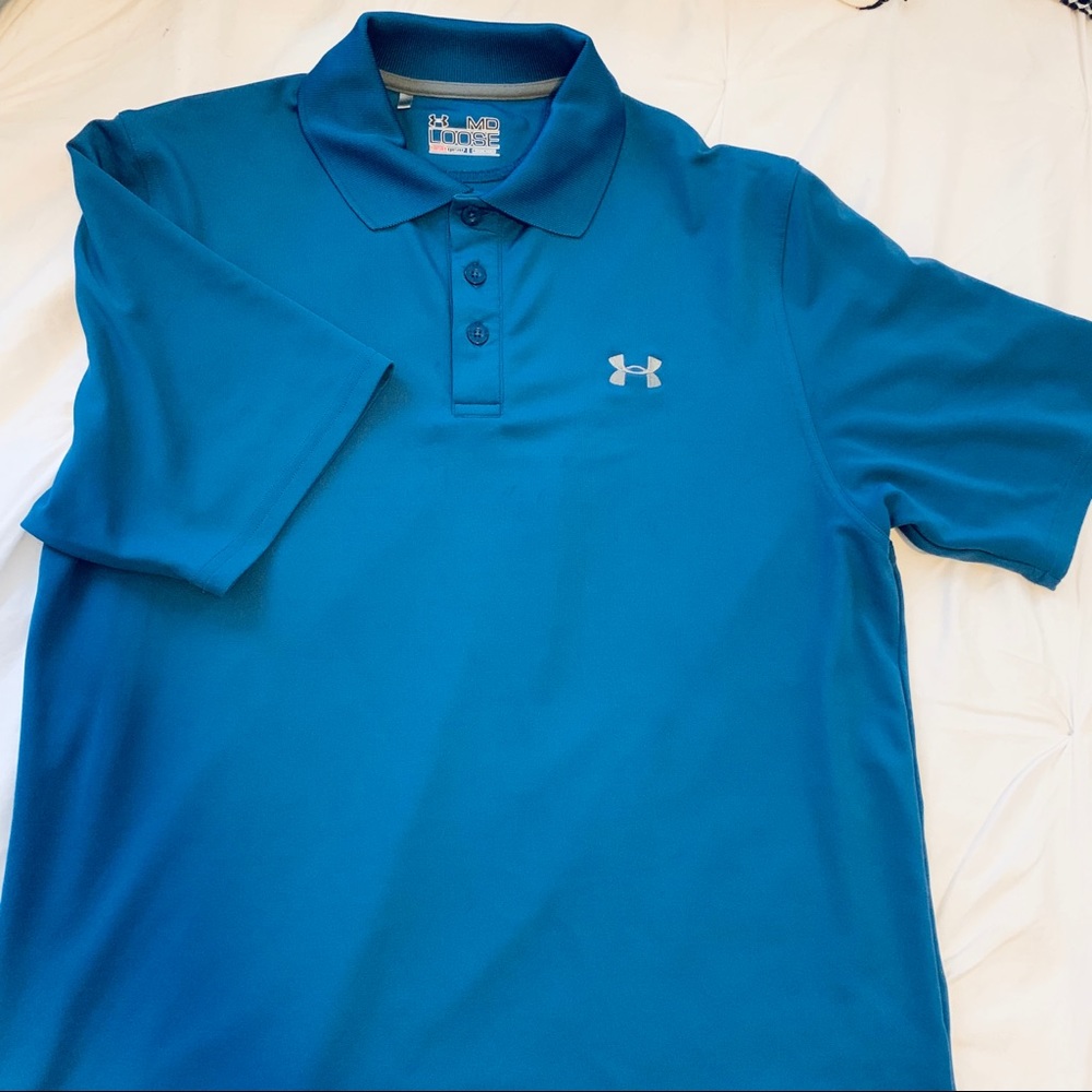 Royal Blue Under Armour Polo Size Medium
